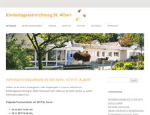 Tablet Screenshot of kiga-st-albert.de